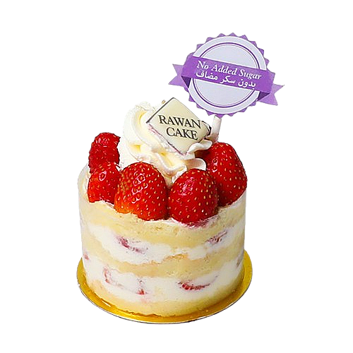  Strawberry cake with no added sugar