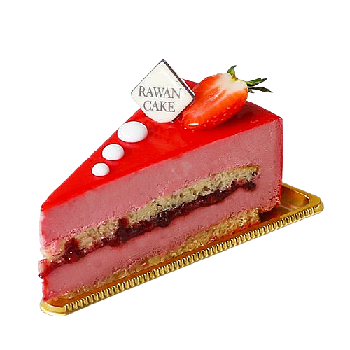 Straweberry Mousse pieces 